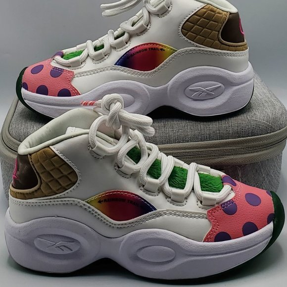 Reebok x Hasbro Classic Question Mid Iverson Candy Land GZ0082 (GS) Boys Size 1 - Picture 1 of 9
